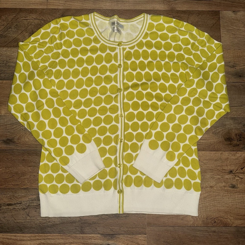 Van Heusen Studio Women's Polka Dot Cardigan Size Large